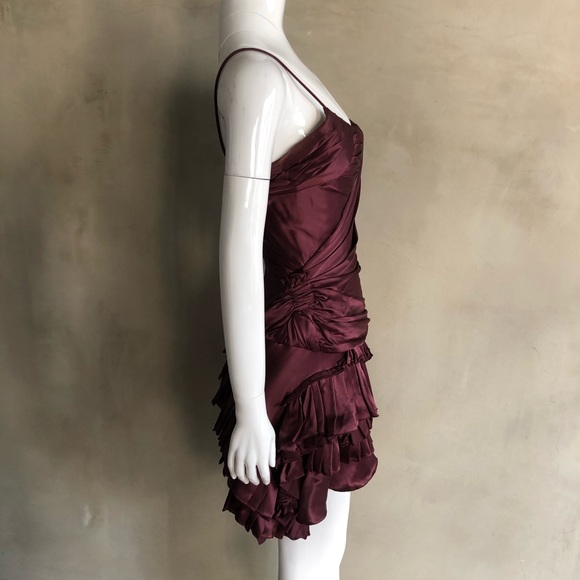 Roberto Cavalli | Burgundy Corset Dress - Picture 8 of 8